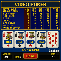 BoaBoa Casino - Video Poker Game